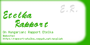 etelka rapport business card